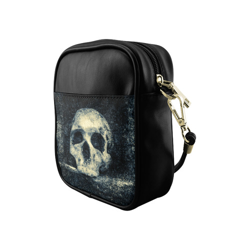 Man Skull In A Savage Temple Halloween Horror Sling Bag (Model 1627)