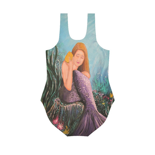 Mermaid Under The Sea Vest One Piece Swimsuit (Model S04)