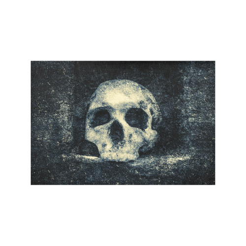 Man Skull In A Savage Temple Halloween Horror Placemat 12''x18''
