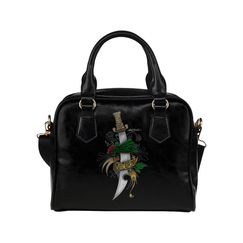 Symbolic Sword Shoulder Handbag (Model 1634)