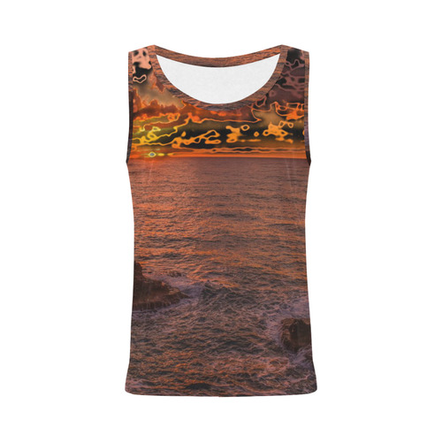 travel to sunset 3 by JamColors All Over Print Tank Top for Women (Model T43)