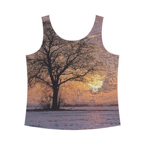 travel to sunset 4 by JamColors All Over Print Tank Top for Women (Model T43)