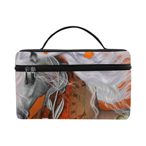 Wonderful steampunk horse, red white Lunch Bag/Large (Model 1658)