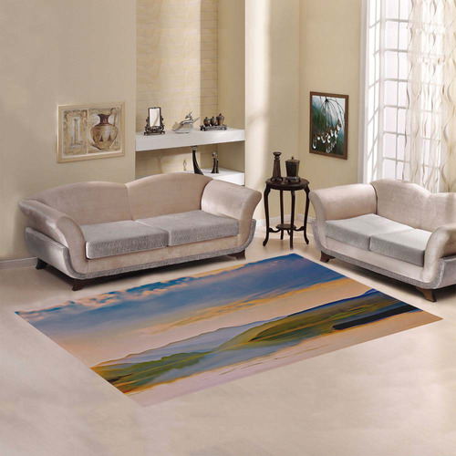 Travel to sunset 01 by JamColors Area Rug7'x5'