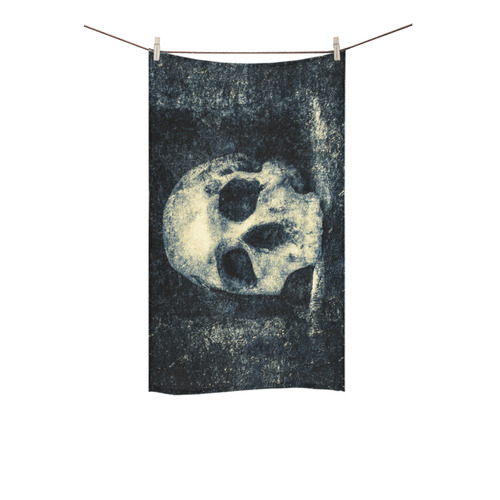 Man Skull In A Savage Temple Halloween Horror Custom Towel 16"x28"