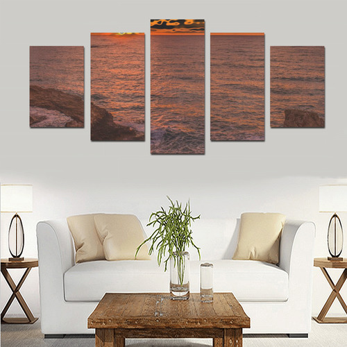 travel to sunset 3 by JamColors Canvas Print Sets D (No Frame)