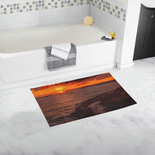 travel to sunset 2 by JamColors Bath Rug 16''x 28''