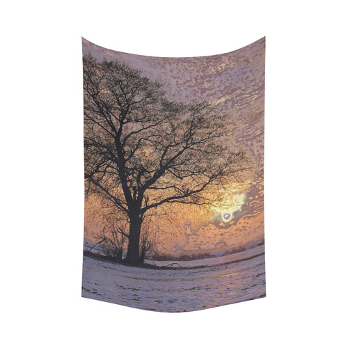 travel to sunset 4 by JamColors Cotton Linen Wall Tapestry 60"x 90"