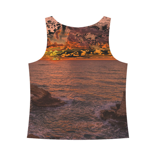 travel to sunset 3 by JamColors All Over Print Tank Top for Women (Model T43)
