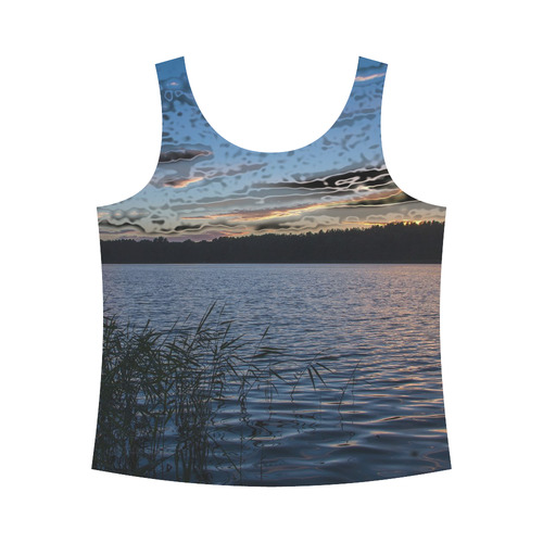 travel to sunset 05 by JamColors All Over Print Tank Top for Women (Model T43)