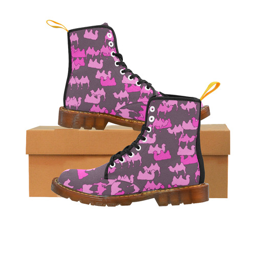 camelflage pink Martin Boots For Women Model 1203H