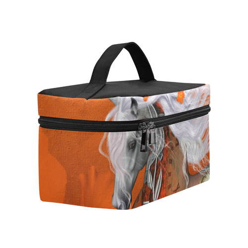 Wonderful steampunk horse, red white Lunch Bag/Large (Model 1658)