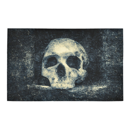 Man Skull In A Savage Temple Halloween Horror Bath Rug 20''x 32''