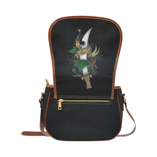 Symbolic Sword Saddle Bag/Small (Model 1649)(Flap Customization)