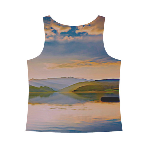 Travel to sunset 01 by JamColors All Over Print Tank Top for Women (Model T43)