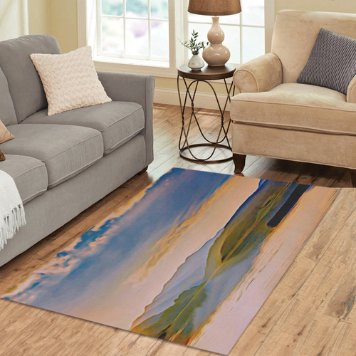 Travel to sunset 01 by JamColors Area Rug 5'3''x4'