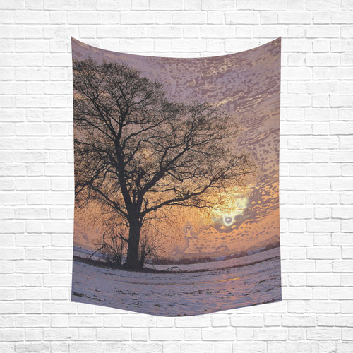 travel to sunset 4 by JamColors Cotton Linen Wall Tapestry 60"x 80"