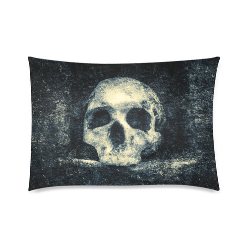 Man Skull In A Savage Temple Halloween Horror Custom Zippered Pillow Case 20"x30"(Twin Sides)