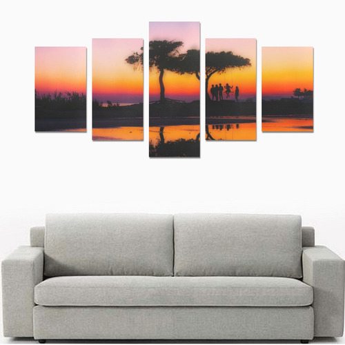 travel to sunset 06 by JamColors Canvas Print Sets C (No Frame)