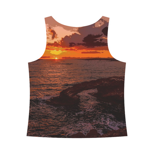 travel to sunset 2 by JamColors All Over Print Tank Top for Women (Model T43)