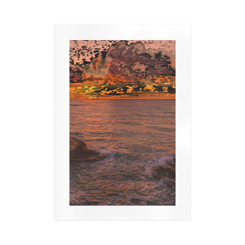 travel to sunset 3 by JamColors Art Print 16‘’x23‘’