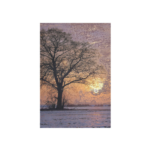 travel to sunset 4 by JamColors Cotton Linen Wall Tapestry 40"x 60"