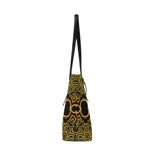 yellow-gold-black Euramerican Tote Bag/Large (Model 1656)