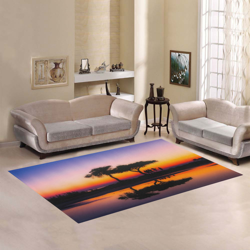 travel to sunset 06 by JamColors Area Rug7'x5'