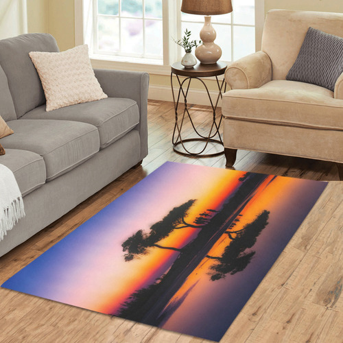 travel to sunset 06 by JamColors Area Rug 5'3''x4'