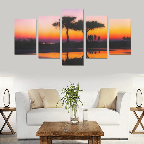 travel to sunset 06 by JamColors Canvas Print Sets C (No Frame)