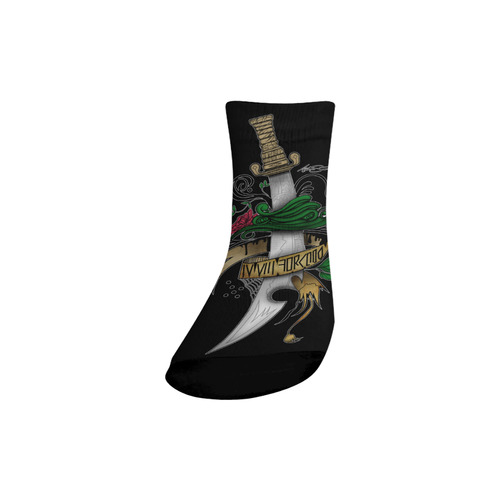 Symbolic Sword Quarter Socks