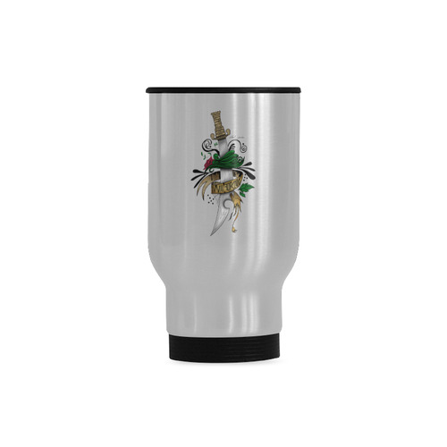 Symbolic Sword Travel Mug (Silver) (14 Oz)