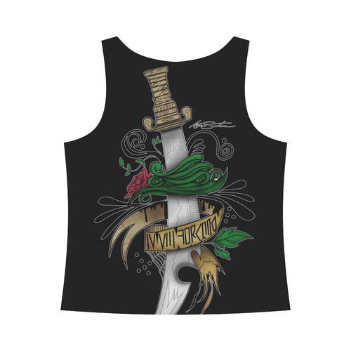 Symbolic Sword All Over Print Tank Top for Women (Model T43)