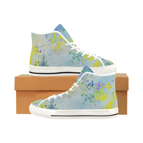 Watercolors splashes Vancouver H Men's Canvas Shoes/Large (1013-1)