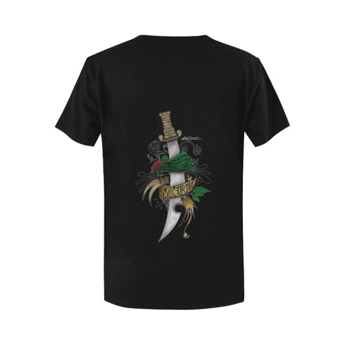 Symbolic Sword Women's T-Shirt in USA Size (Two Sides Printing)