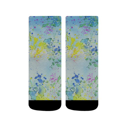 Watercolors splashes Quarter Socks