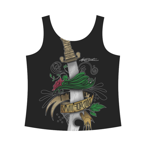 Symbolic Sword All Over Print Tank Top for Women (Model T43)