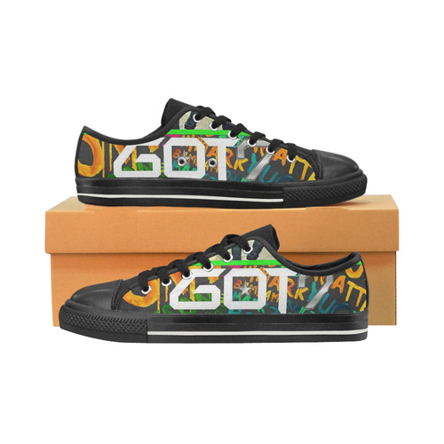 GOT7 kpop group shoes Women's Classic Canvas Shoes (Model 018)