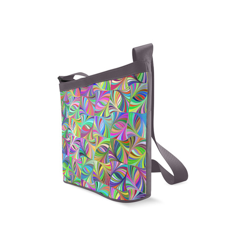 Colorful Red Blue Green Yellow Abstract Geometric Crossbody Bags (Model 1613)