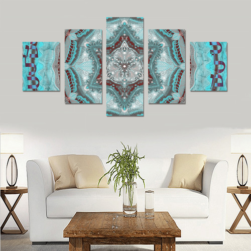 mandala maguen-14-alphabet Canvas Print Sets B (No Frame)