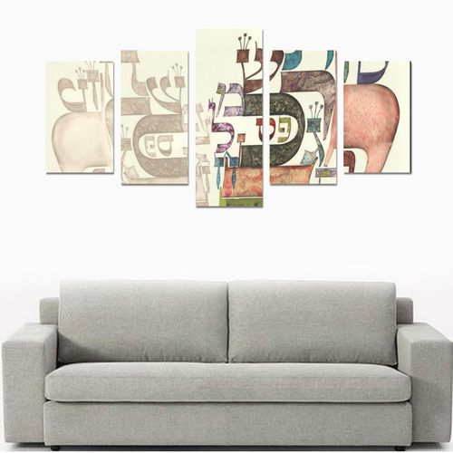 coeur alphabet1 Canvas Print Sets C (No Frame)