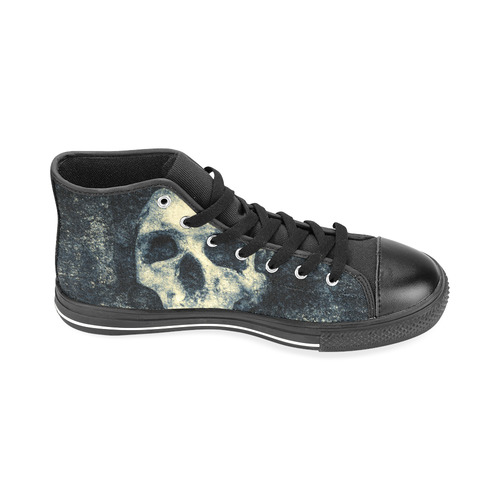 Man Skull In A Savage Temple Halloween Horror Men’s Classic High Top Canvas Shoes /Large Size (Model 017)