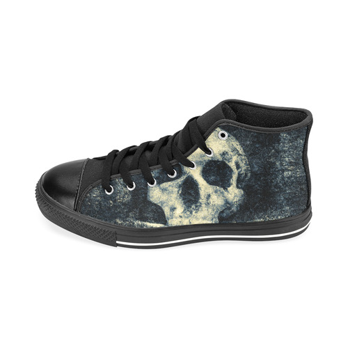 Man Skull In A Savage Temple Halloween Horror Men’s Classic High Top Canvas Shoes /Large Size (Model 017)