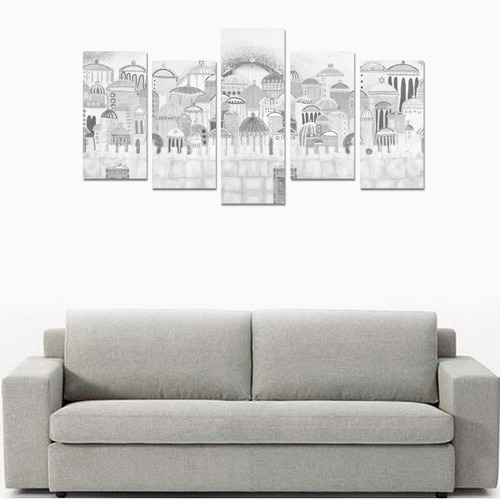 jerusalem collage 6 Canvas Print Sets E (No Frame)