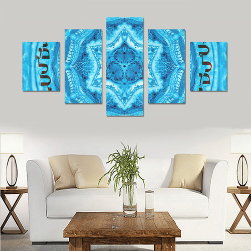 mandala maguen- 18- alphabet Canvas Print Sets B (No Frame)