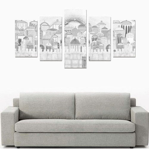 jerusalem collage 6 Canvas Print Sets C (No Frame)