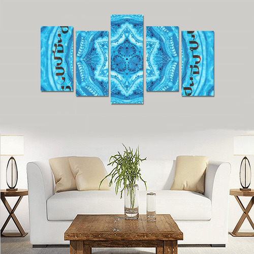 mandala maguen- 18- alphabet Canvas Print Sets E (No Frame)