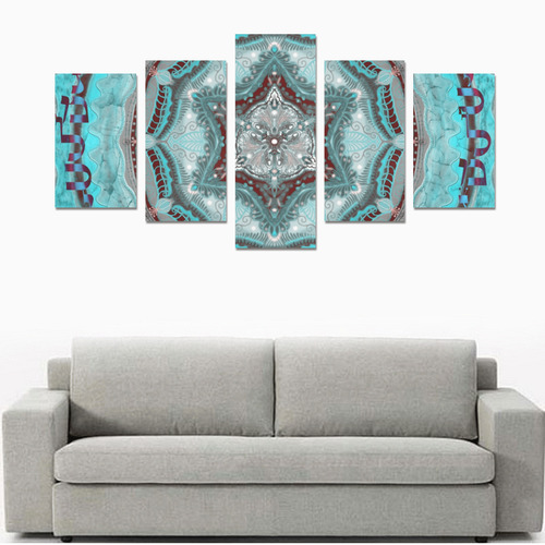 mandala maguen-14-alphabet Canvas Print Sets C (No Frame)