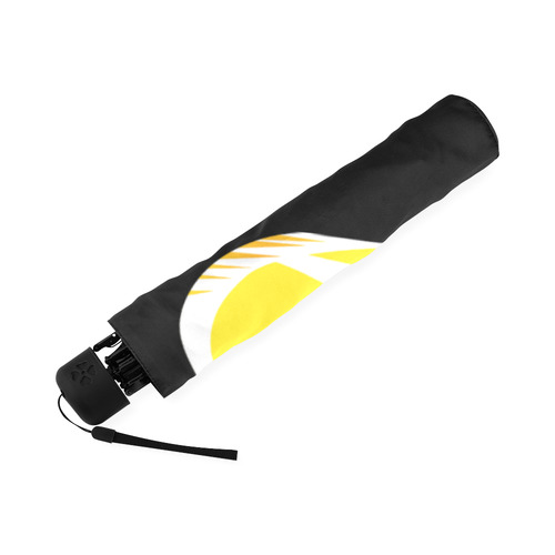 Yellow Stripes Long Nose Butterfly Fish Foldable Umbrella (Model U01)