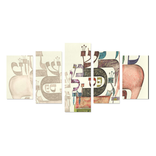 coeur alphabet1 Canvas Print Sets C (No Frame)